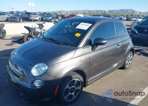 2018 Fiat 500E Battery Electric from USA, damaged, VIN 3C3CFFGE6JT471689